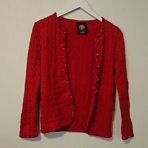 Llanamaden Salzburg  red vintage cardigan